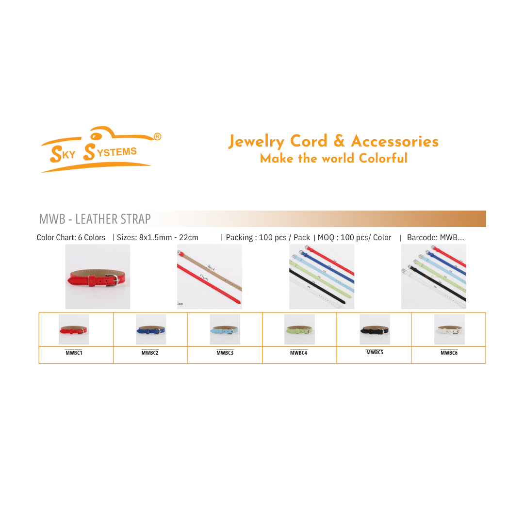 MWB - Leather Strap 100pcs/Pack