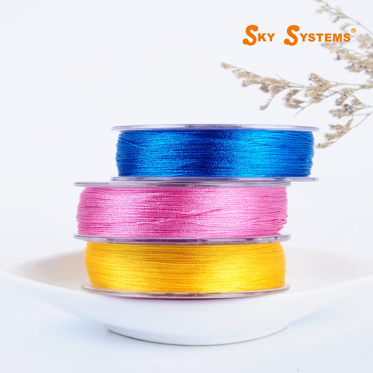 SKY pearl rope 0.4 MM - 80 colors [1-40] - 120 Mt/ Roll