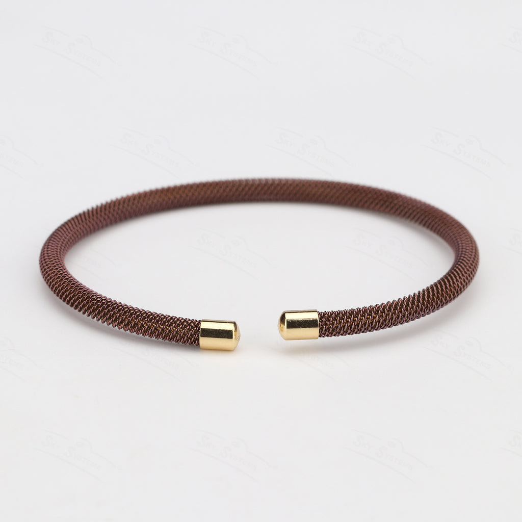 Bracelet maille acier inoxydable