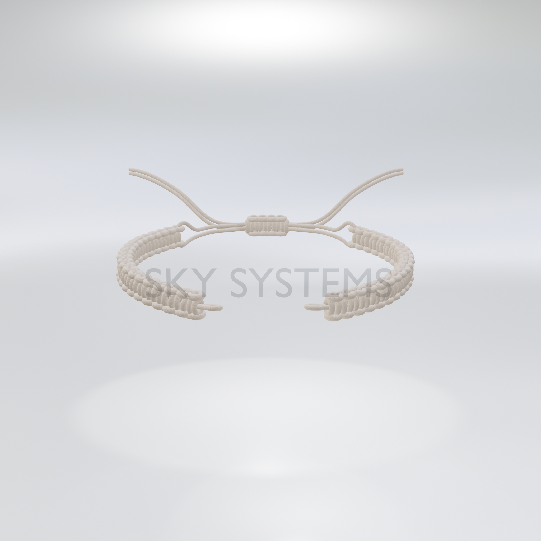 SKY Systems Ready-Made Macrame Cord - 100 pcs Pack | Black | 1.0MM