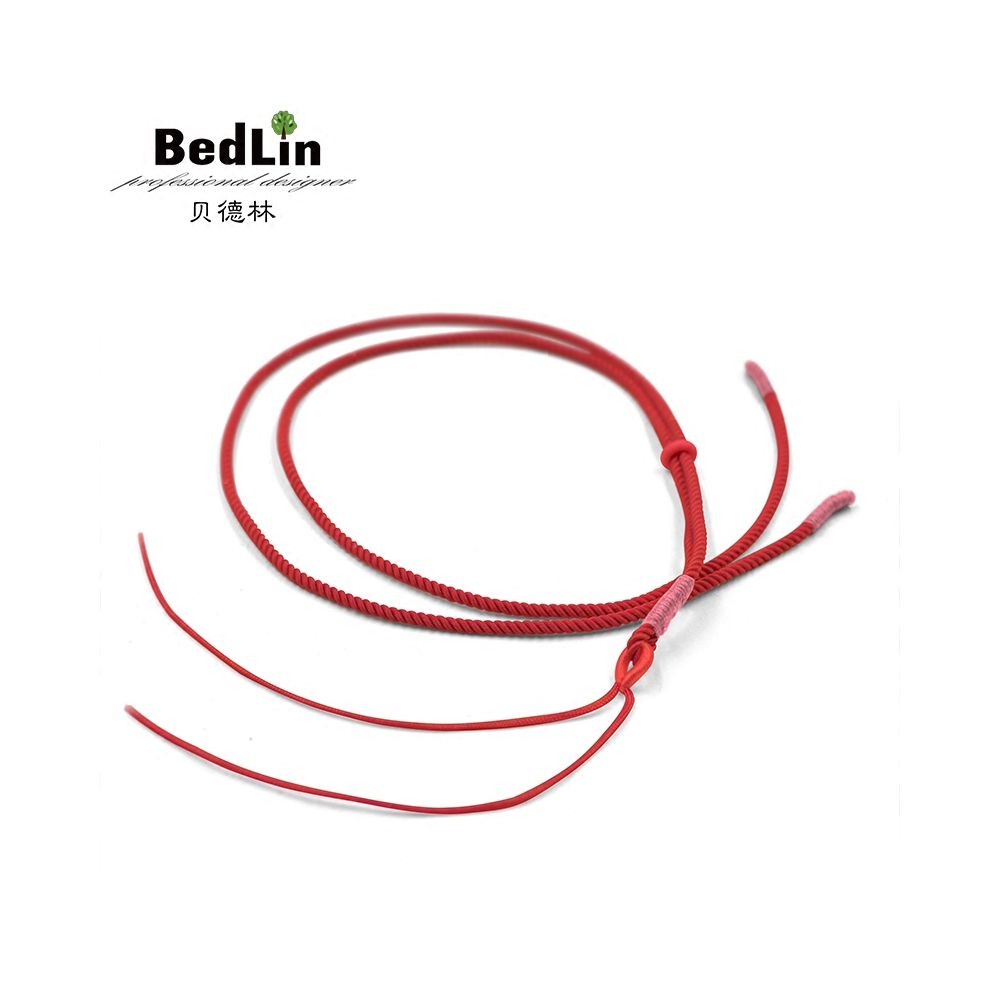 Bedlin pendant rope necklace rope 2mm DIY handmade original jade pendant gold jade crystal hanging rope image 1