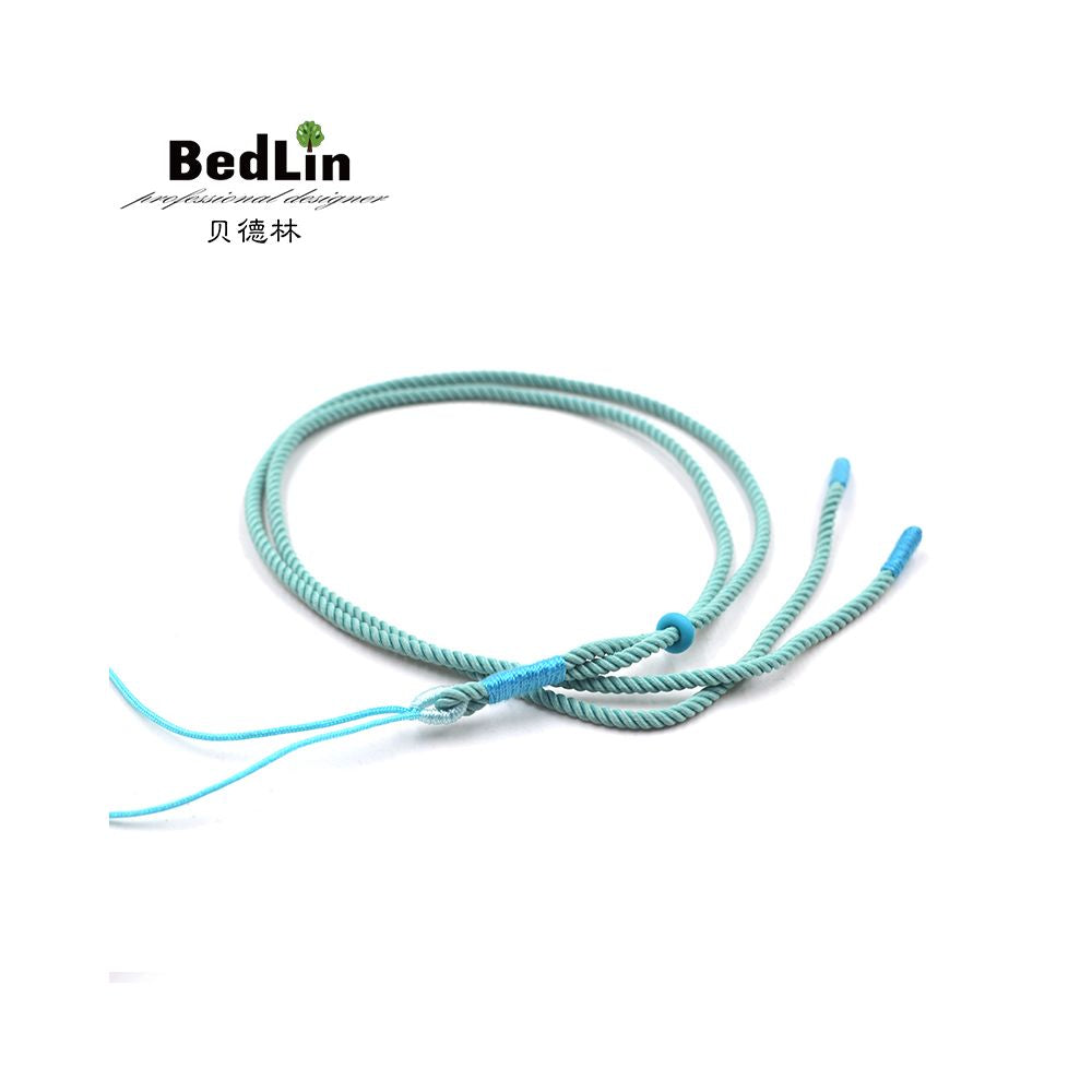 Bedlin pendant rope necklace rope 2mm DIY handmade original jade pendant gold jade crystal hanging rope image 2