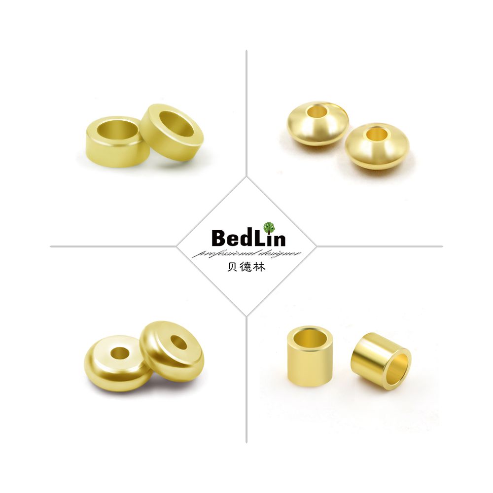 Bedlin DIY Accessories Bracelet Necklace Buddha Bead Bead Bead Spacer Bead Spacer Accessories Non Embroidered Steel Material image 0