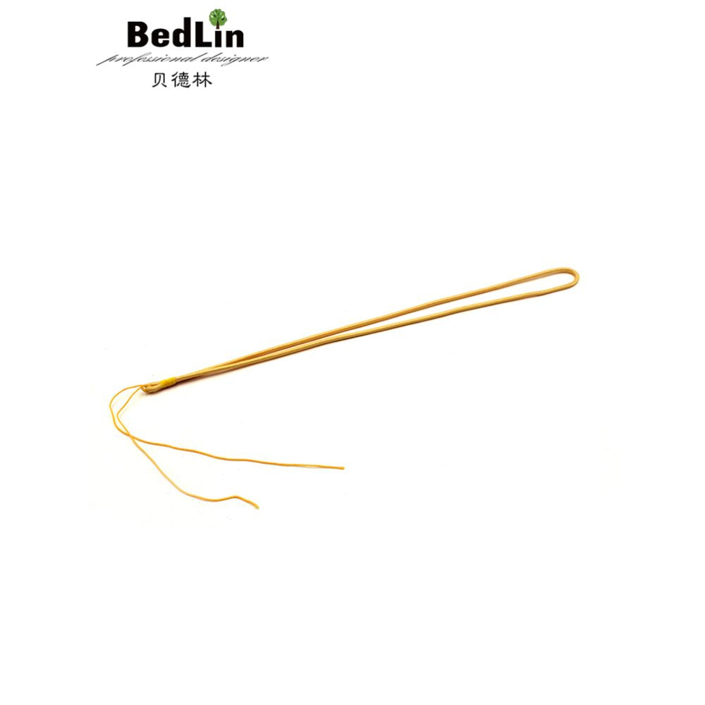 Bedlin pendant rope hand woven necklace rope jade amber beeswax simple black and red pendant rope image 2