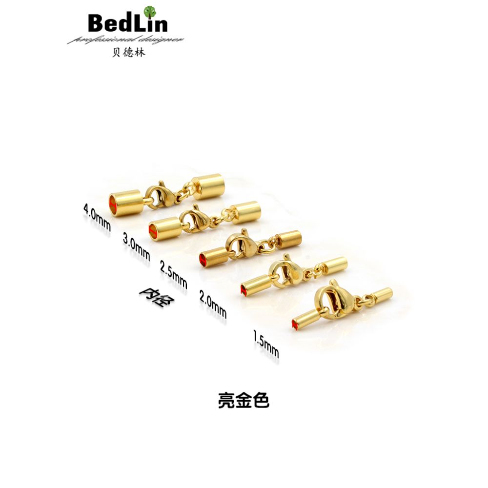 Beidelin DIY Accessories Stainless Steel Leather Rope Buckle Lobster Buckle Bracelet Necklace Closing Link Buckle Accessories Buckle image 2