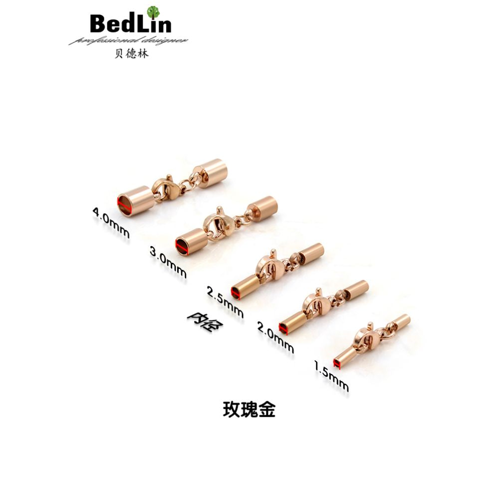 Beidelin DIY Accessories Stainless Steel Leather Rope Buckle Lobster Buckle Bracelet Necklace Closing Link Buckle Accessories Buckle image 3