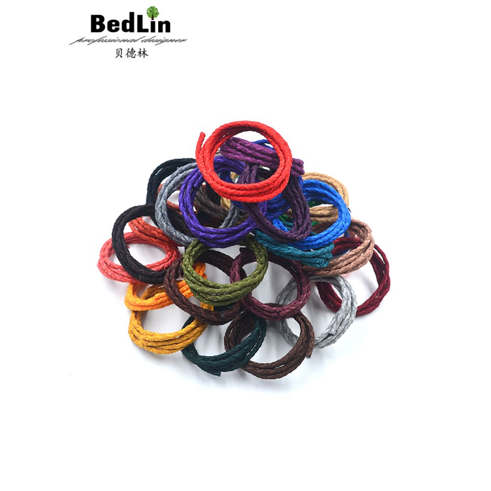 Bedlin 4mm Milan woven thread DIY jewelry necklace rope bracelet handle amber pendant DIY handmade material image 2