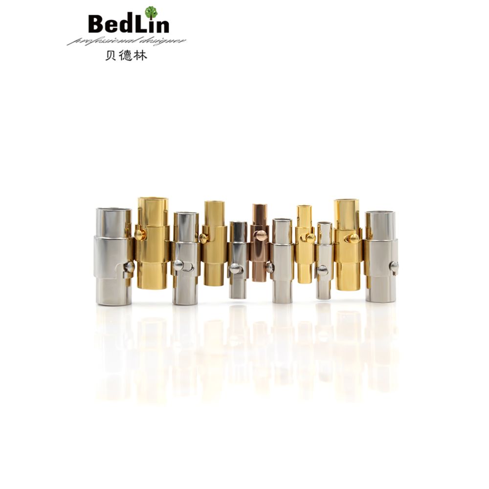 Beidelin 316 titanium steel non embroidered steel magnet nail buckle leather rope bracelet necklace chain buckle lobster buckle accessory buckle image 0