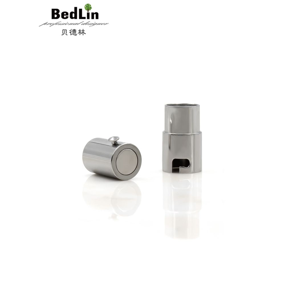 Beidelin 316 titanium steel non embroidered steel magnet nail buckle leather rope bracelet necklace chain buckle lobster buckle accessory buckle image 3