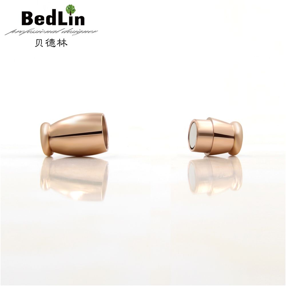 Beidelin 316 titanium steel non embroidered steel magnet buckle leather rope bracelet necklace chain buckle lobster buckle accessory buckle image 3