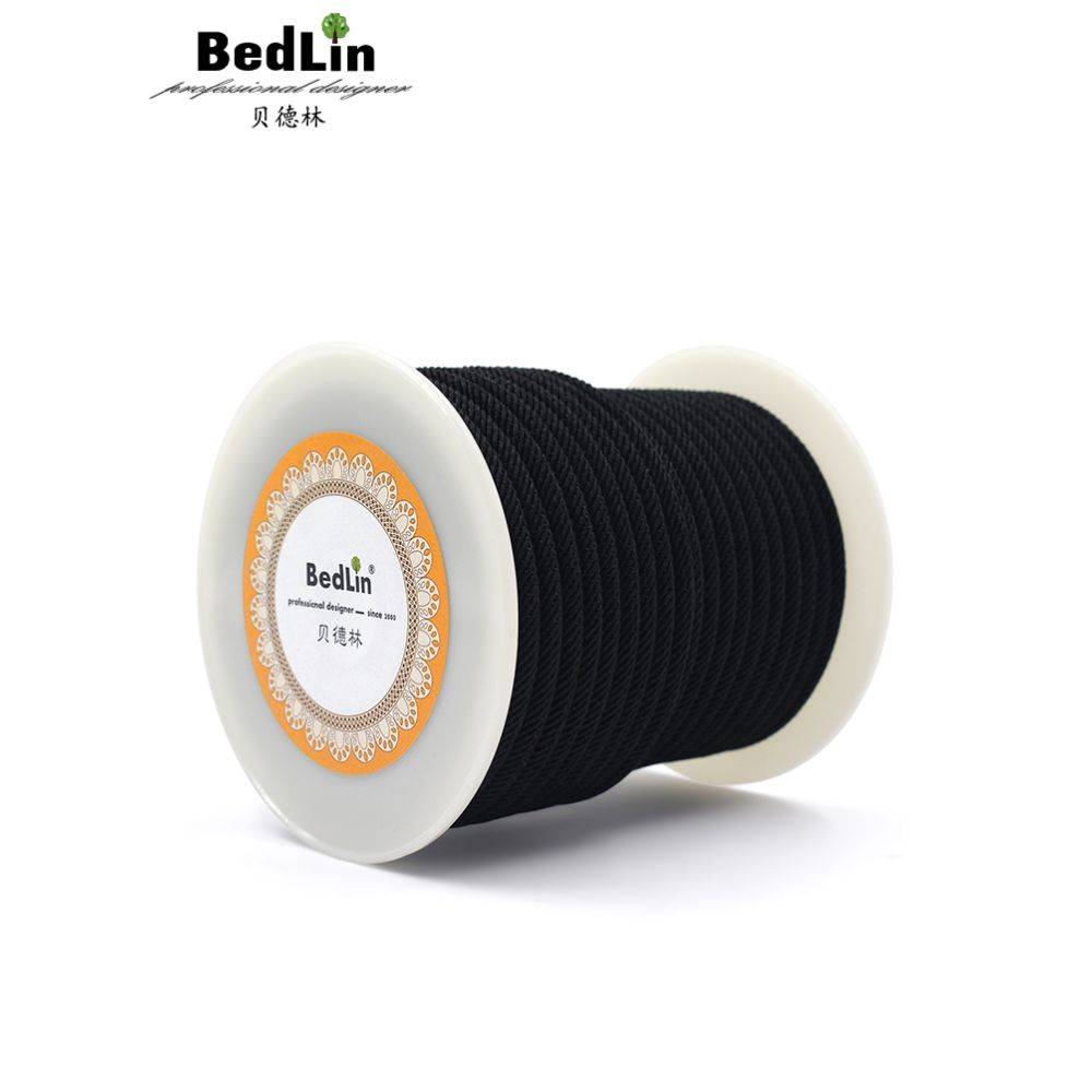 Bedlin high end Milan thread 4mm pendant pendant pendant handle rope red rope sweater chain necklace rope braided bracelet rope image 4