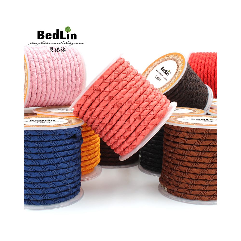 Bedeline 4mm Milanese braided thread jewelry necklace rope bracelet hand held piece amber pendant hanging rope handmade hand rope image 3