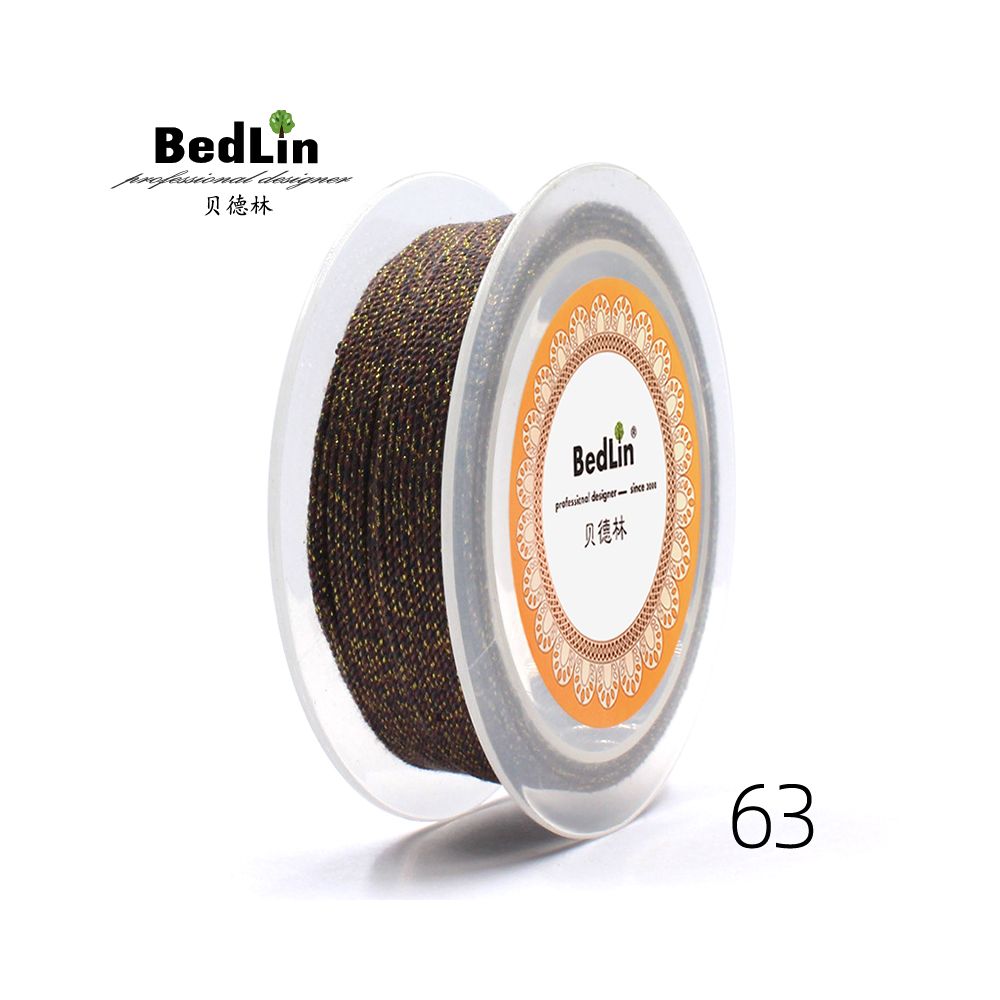 BedLin | Corde d'art en coton frotté – Série Or 0,8 mm