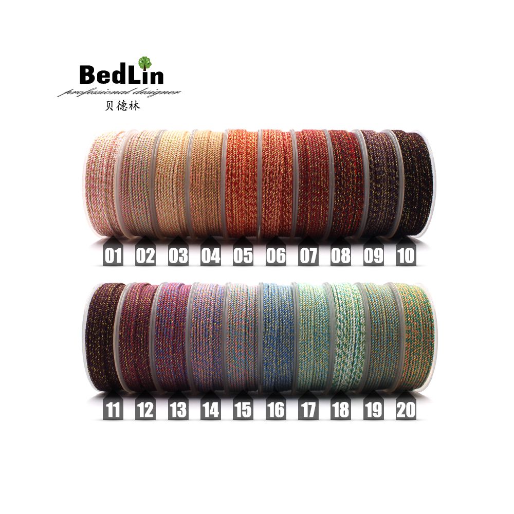 BedLin | Rubbed Cotton Art Rope – Gold Series 0.8mm