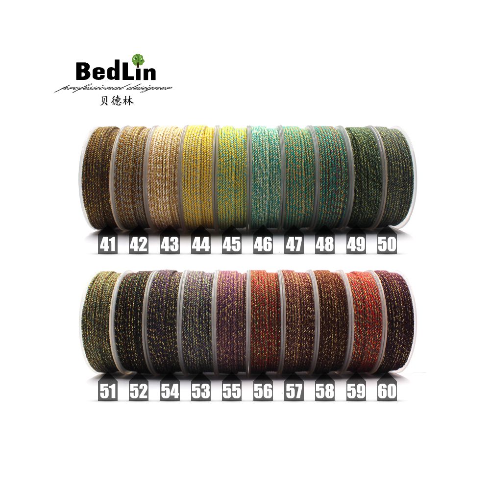 BedLin | Rubbed Cotton Art Rope – Gold Series 0.8mm