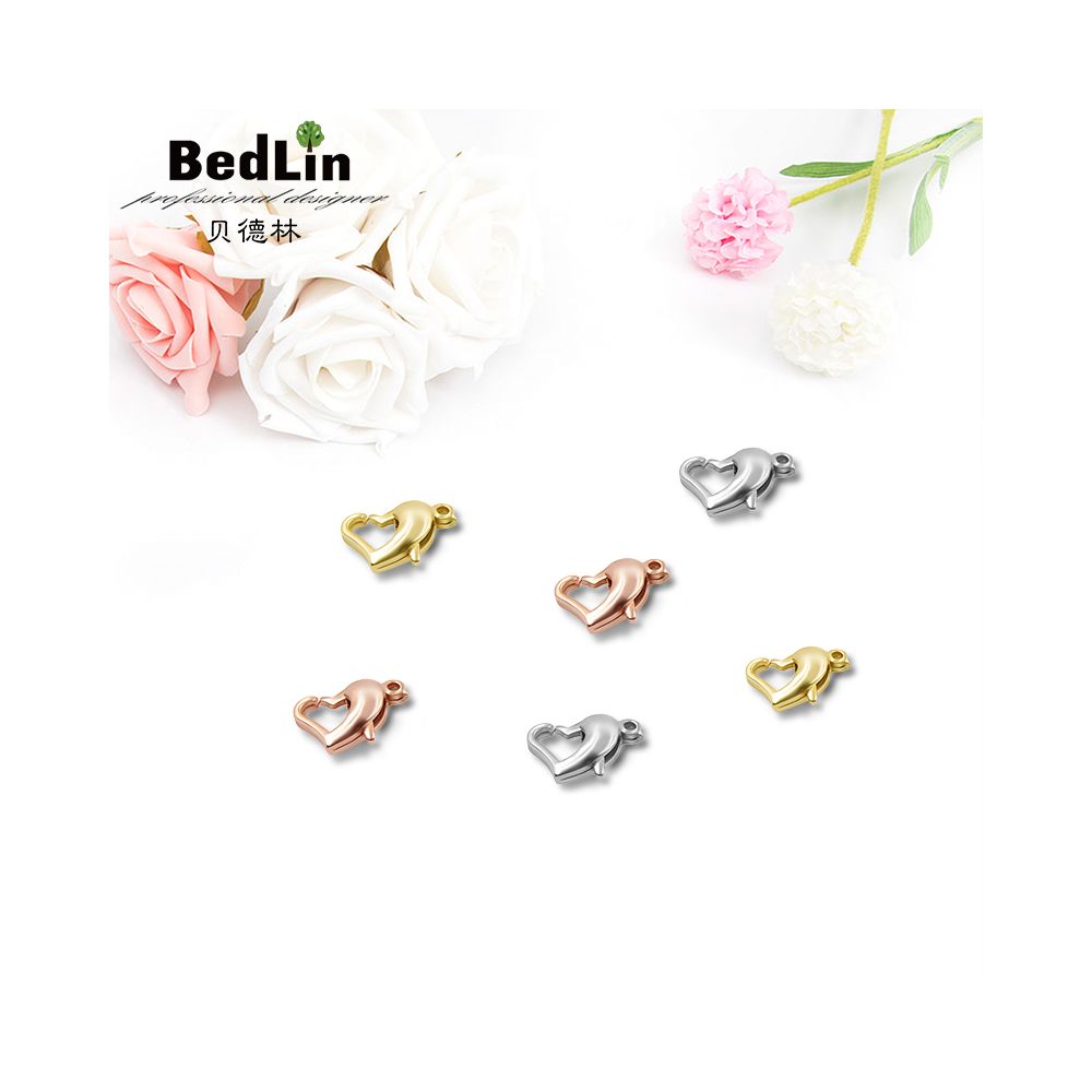 Bedlin handmade accessories accessories red rope heart shaped buckle lobster buckle necklace rope bracelet ankle chain connecting buckle image 0