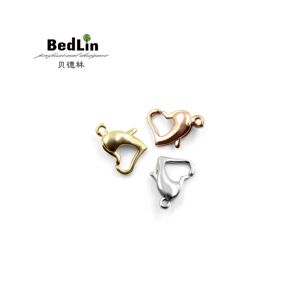 Bedlin handmade accessories accessories red rope heart shaped buckle lobster buckle necklace rope bracelet ankle chain connecting buckle image 1