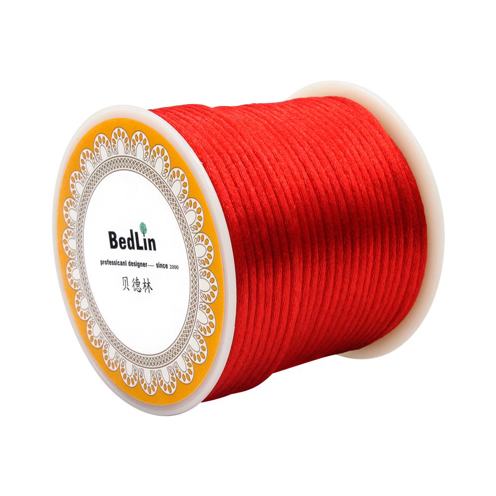 Beidelin red rope woven rope pendant rope hanging rope bracelet rope necklace rope Chinese knot DIY wire No 5 wire image 4