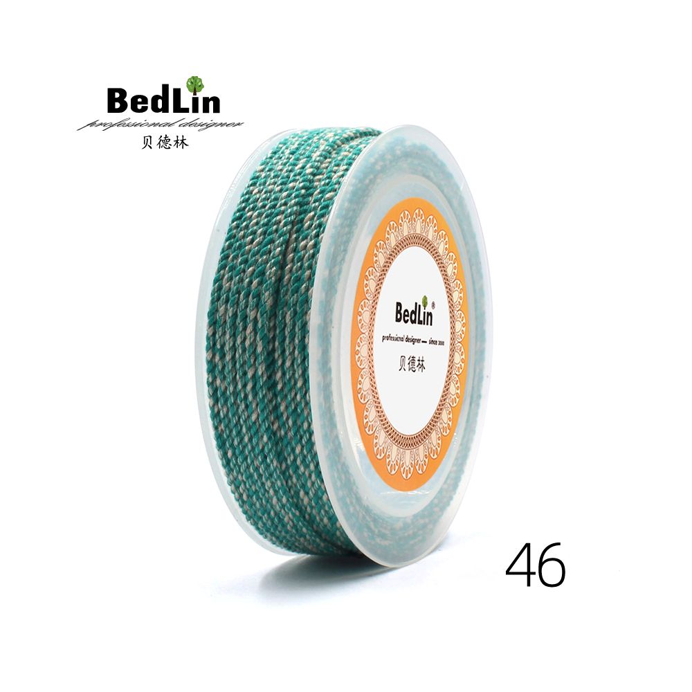 Beidelin High end 2 0mm Color Hand Rubbed Cotton Thread Art Rope Non elastic Tibetan Weaving Hand Rope DIY Hanging Rope B image 3