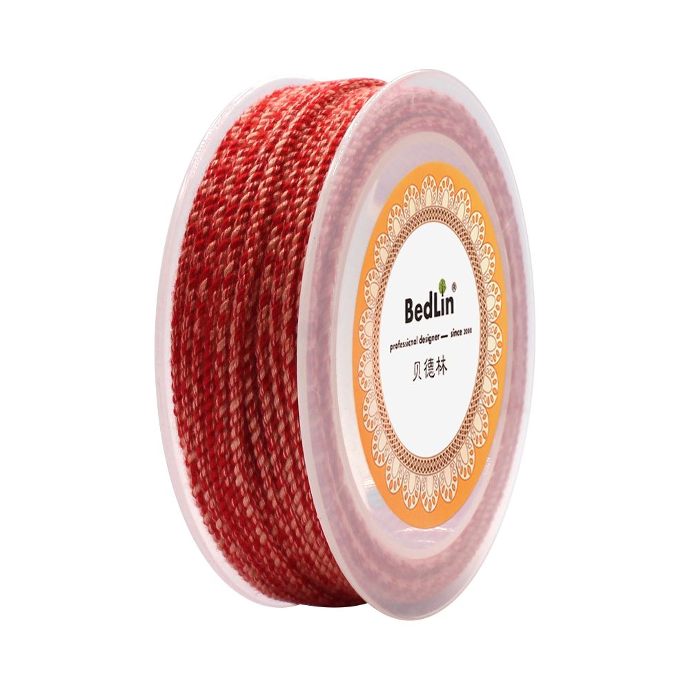 Beidelin High end 2 0mm Color Hand Rubbed Cotton Thread Art Rope Non elastic Tibetan Weaving Hand Rope DIY Hanging Rope B image 4