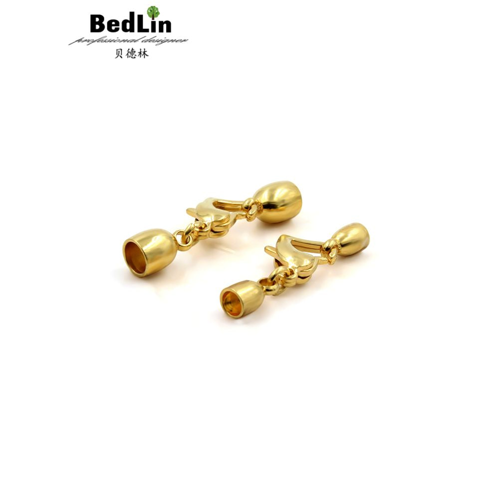 Beidelin 316 titanium steel non embroidered chain buckle lobster heart shaped bracelet necklace leather rope necklace link safety buckle image 0