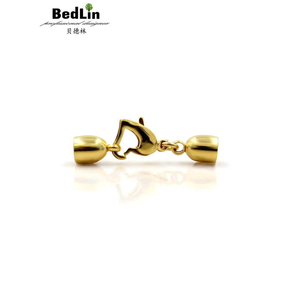 Beidelin 316 titanium steel non embroidered chain buckle lobster heart shaped bracelet necklace leather rope necklace link safety buckle image 2