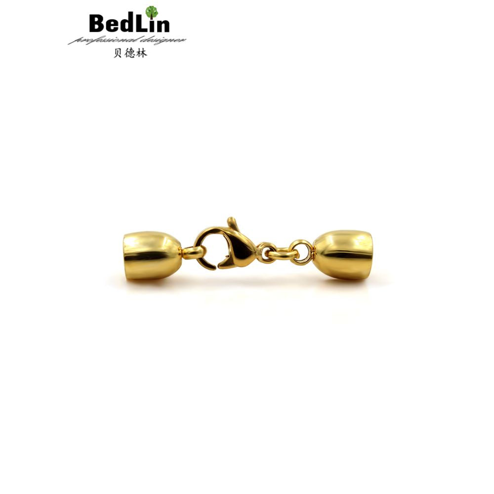 Beidelin 316 titanium steel non embroidered chain buckle lobster heart shaped bracelet necklace leather rope necklace link safety buckle image 3
