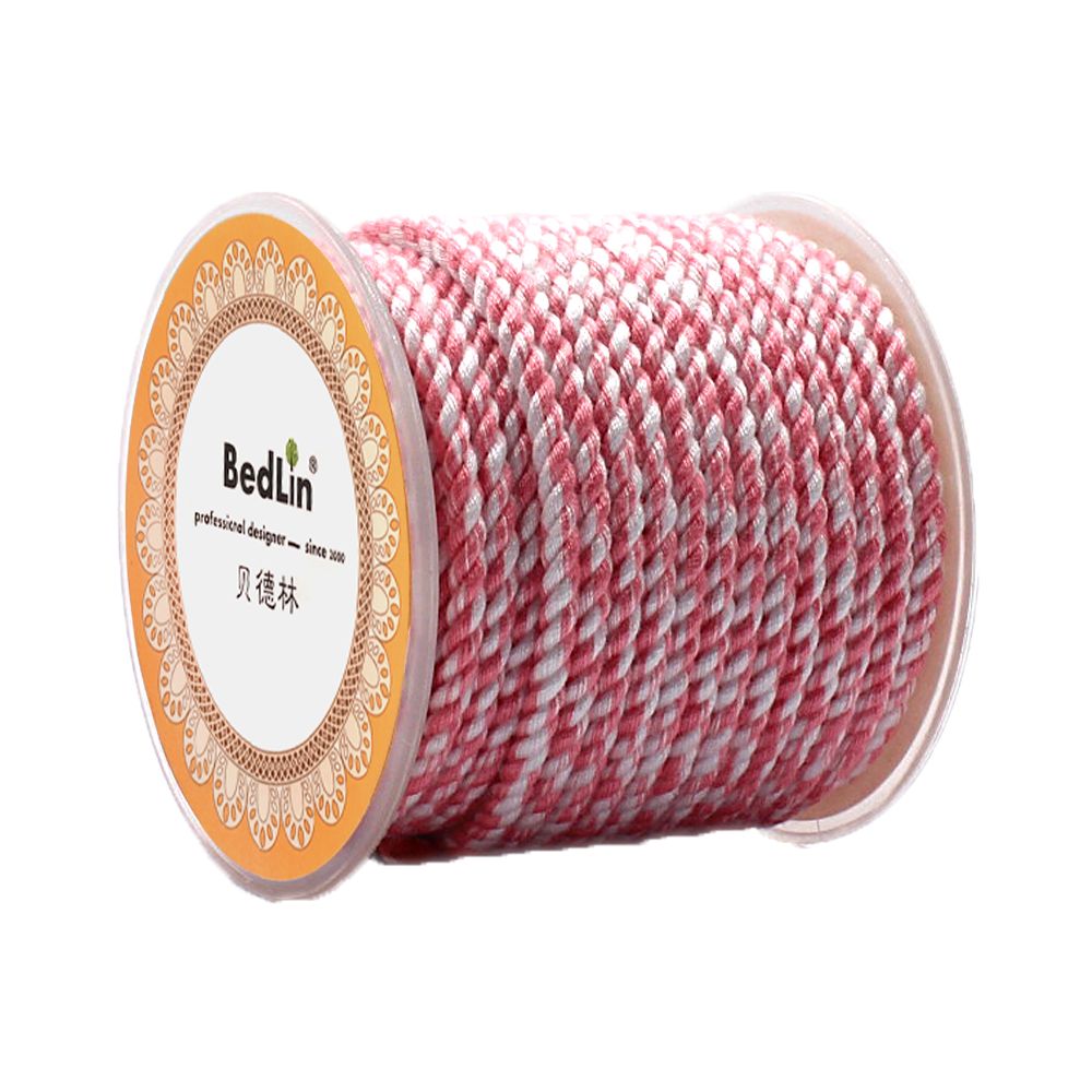 Beidelin High end 3 0mm Color Hand Rubbed Cotton Thread Art Rope Non elastic Tibetan Weaving Hand Rope DIY Hanging Rope B image 4