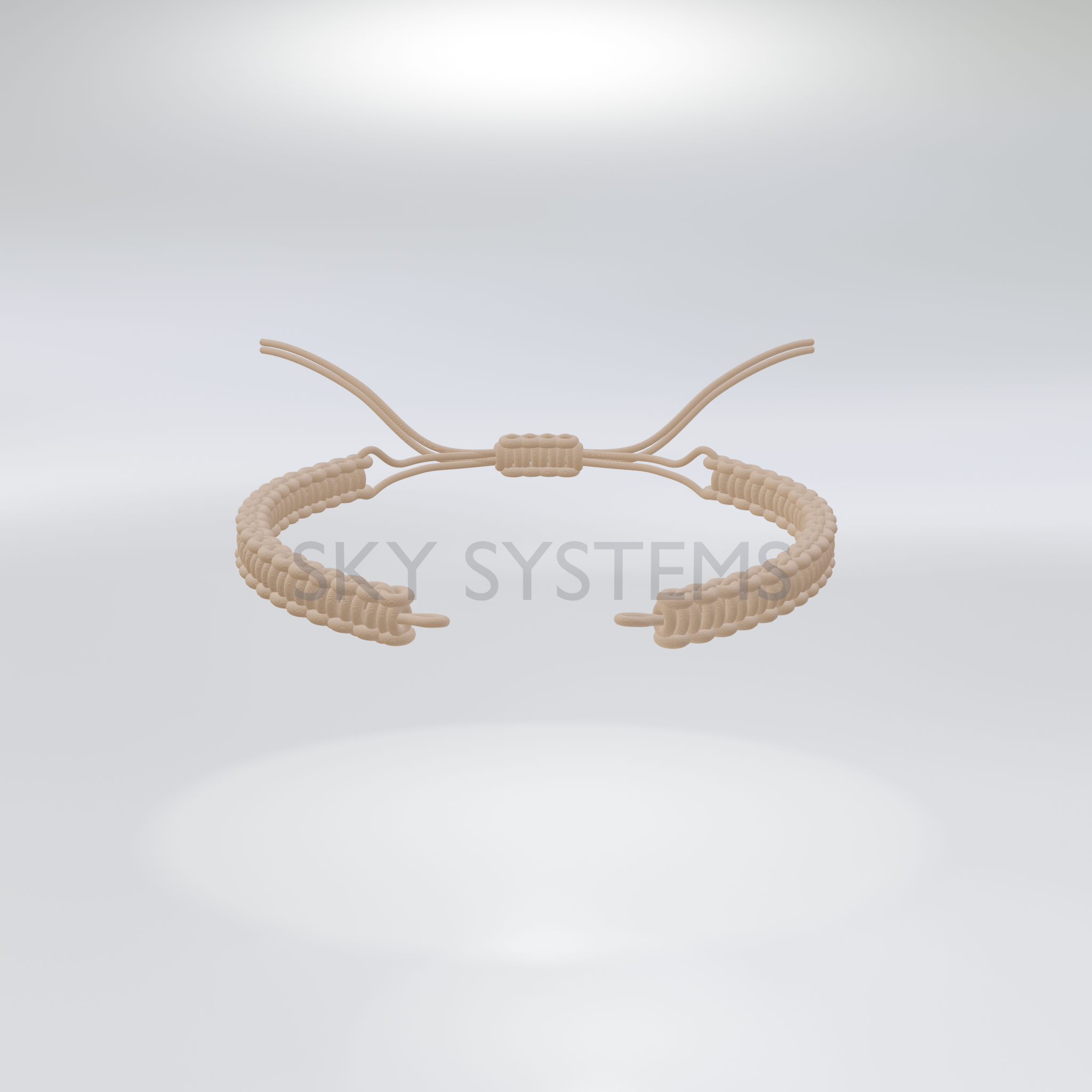 SKY Systems Ready-Made Macrame Cord - 100 pcs Pack | Black | 1.2MM