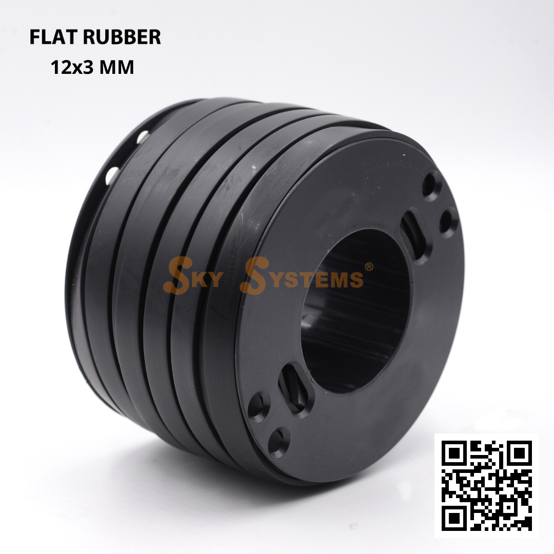SKY Systems Flat Rubber Cord (Caoutchouc) | Full Roll | 2.4MM/30Mt
