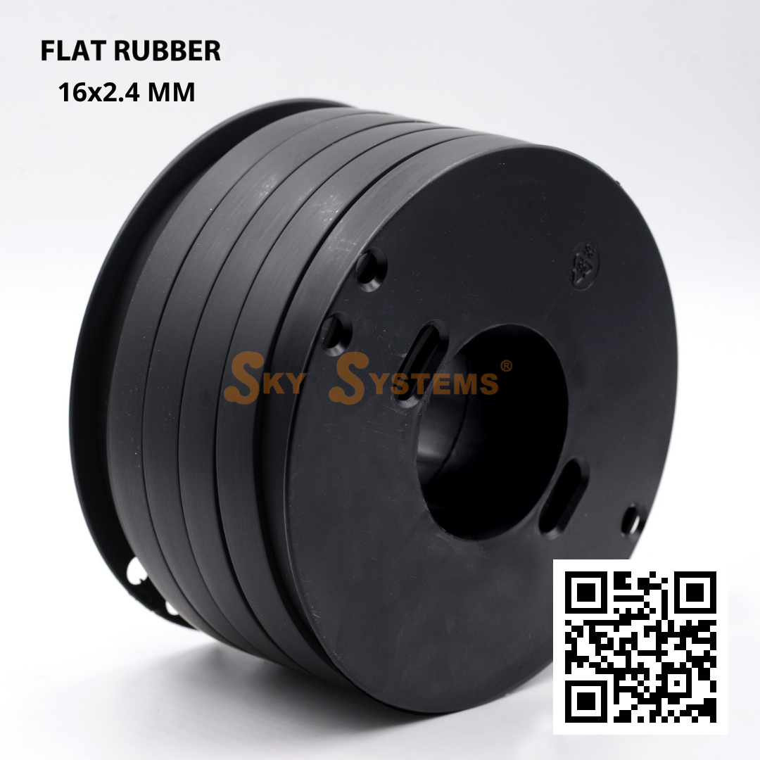 SKY Systems Flat Rubber Cord (Caoutchouc) | Per Meter