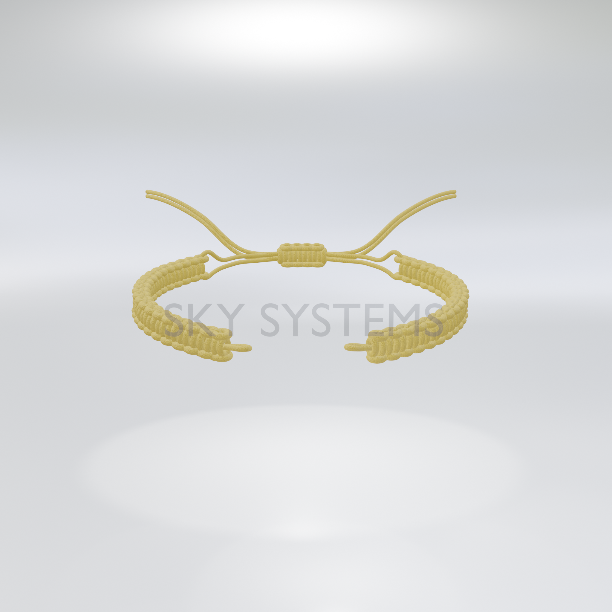 SKY Systems Ready-Made Macrame Cord - 100 pcs Pack | Black | 1.5MM
