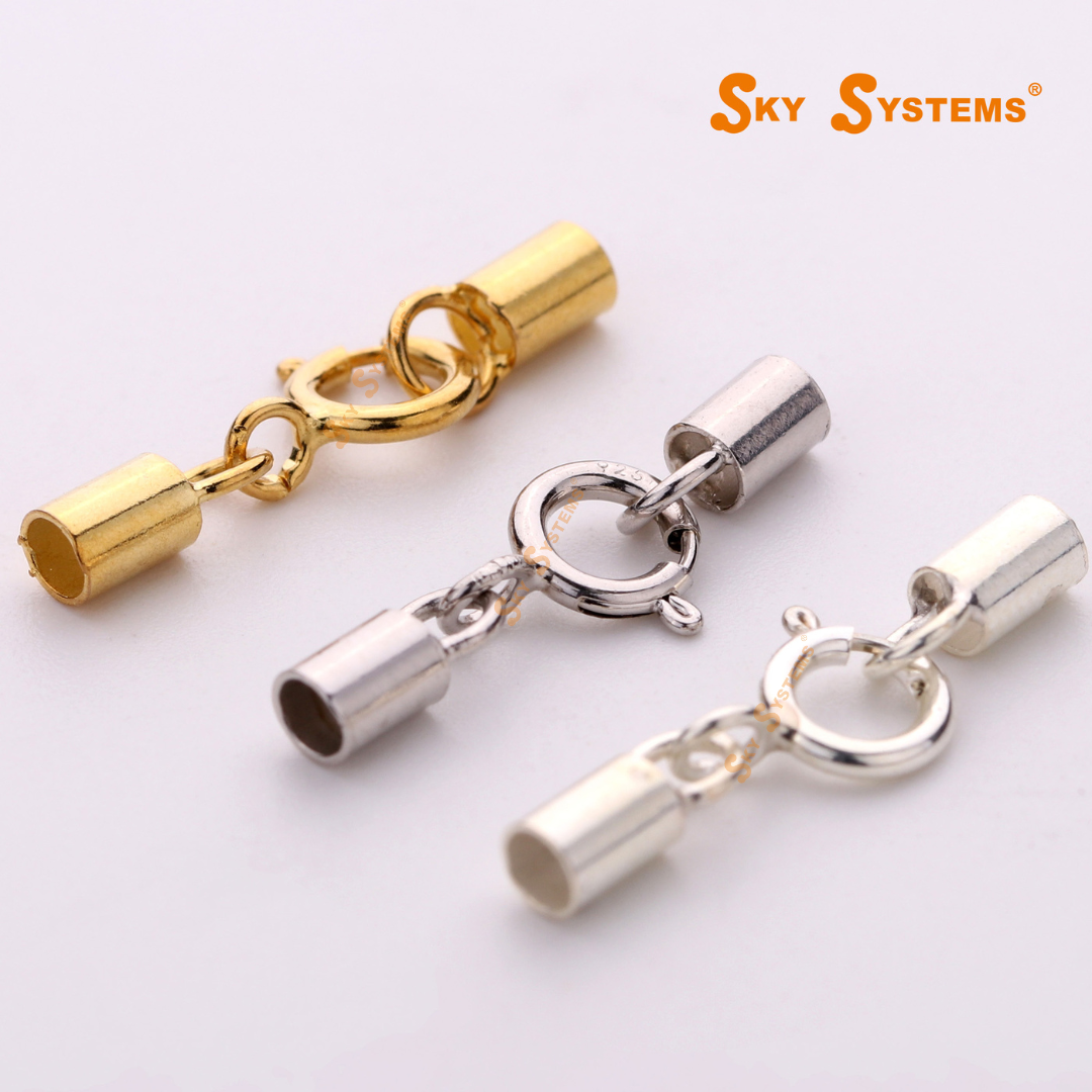 CNSC - ''Spring Lock'' - 925 Siver Clasp / 10pcs Set