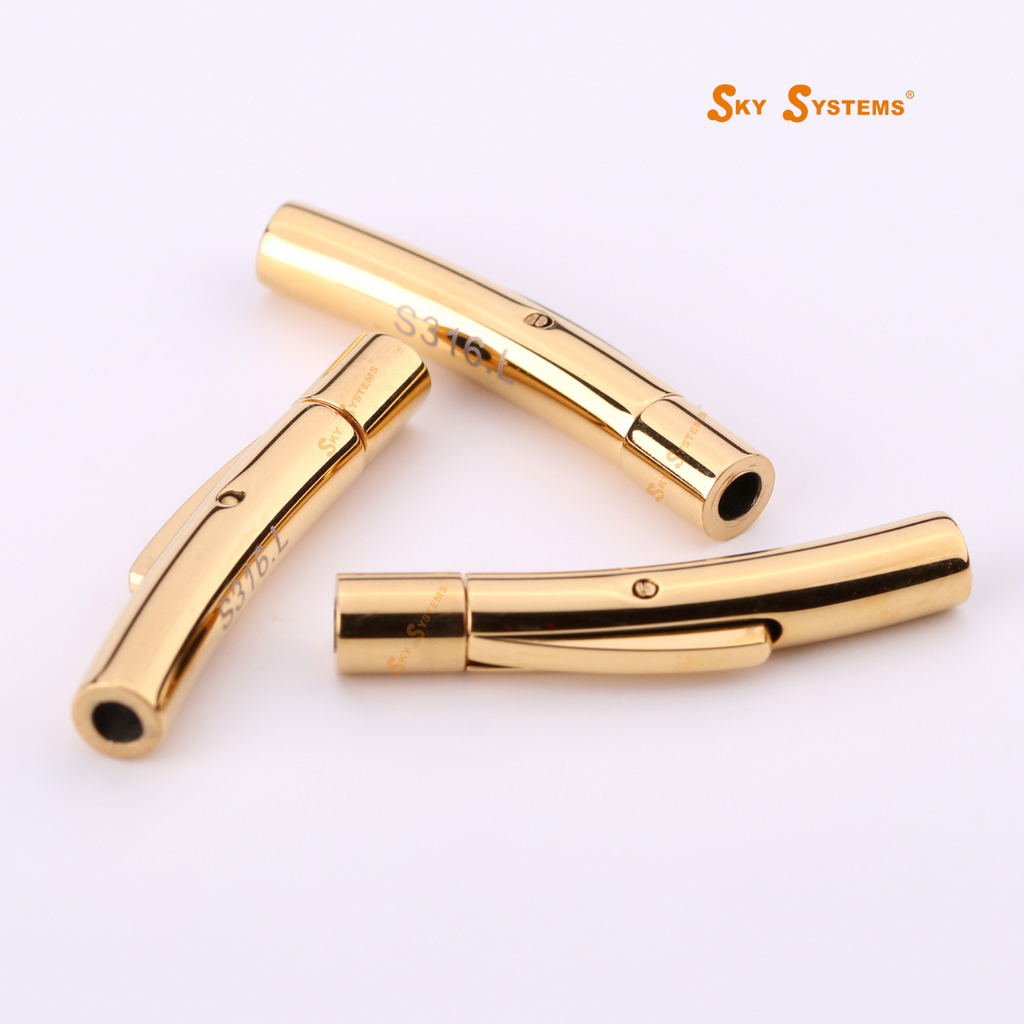 SKY Systems CNCC | Push Clasp | Stainless Steel | Gold Colour | 3MM