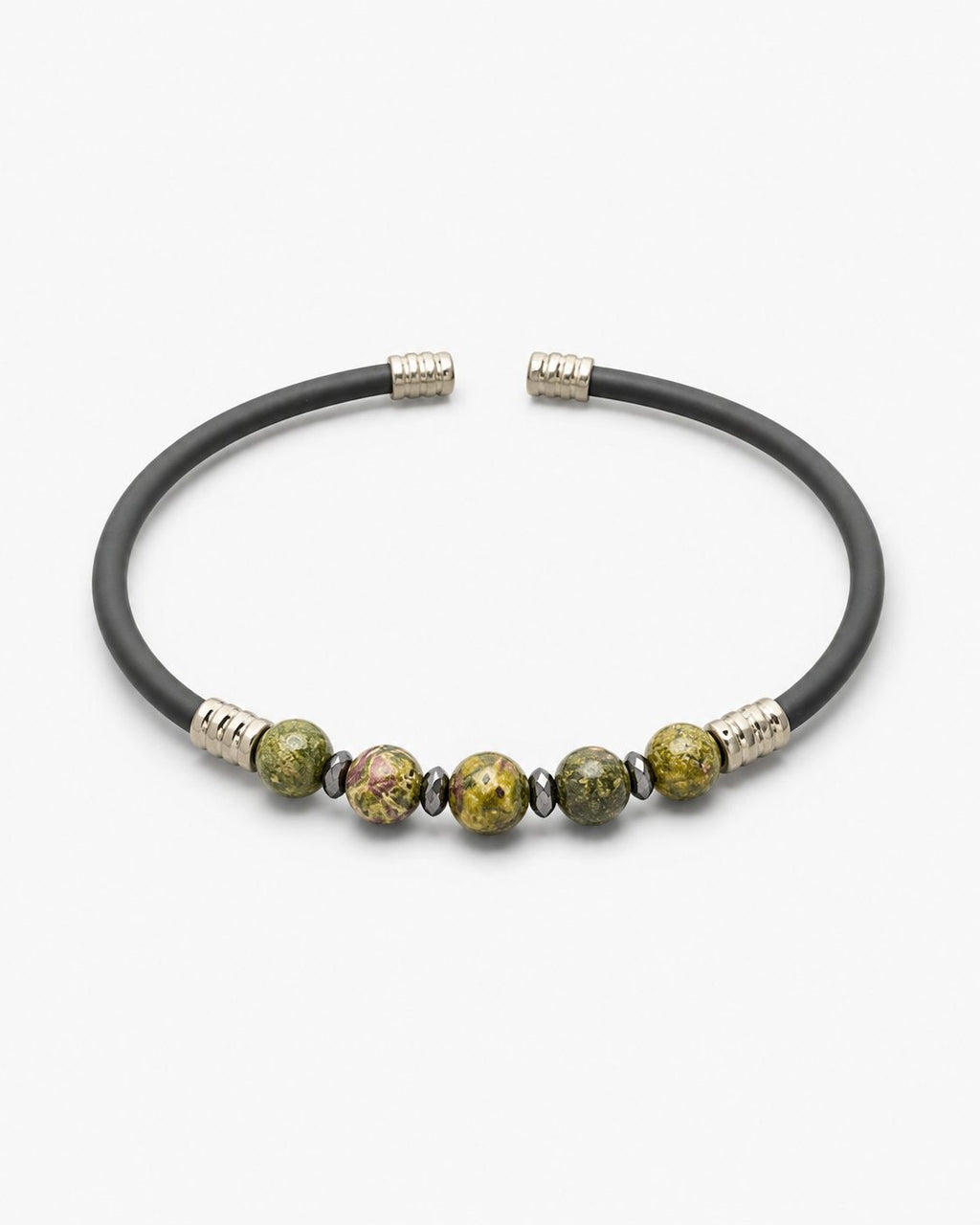 Natural Stone Rubber Cord Bracelet — design NT2 | Sky Systems Vienna