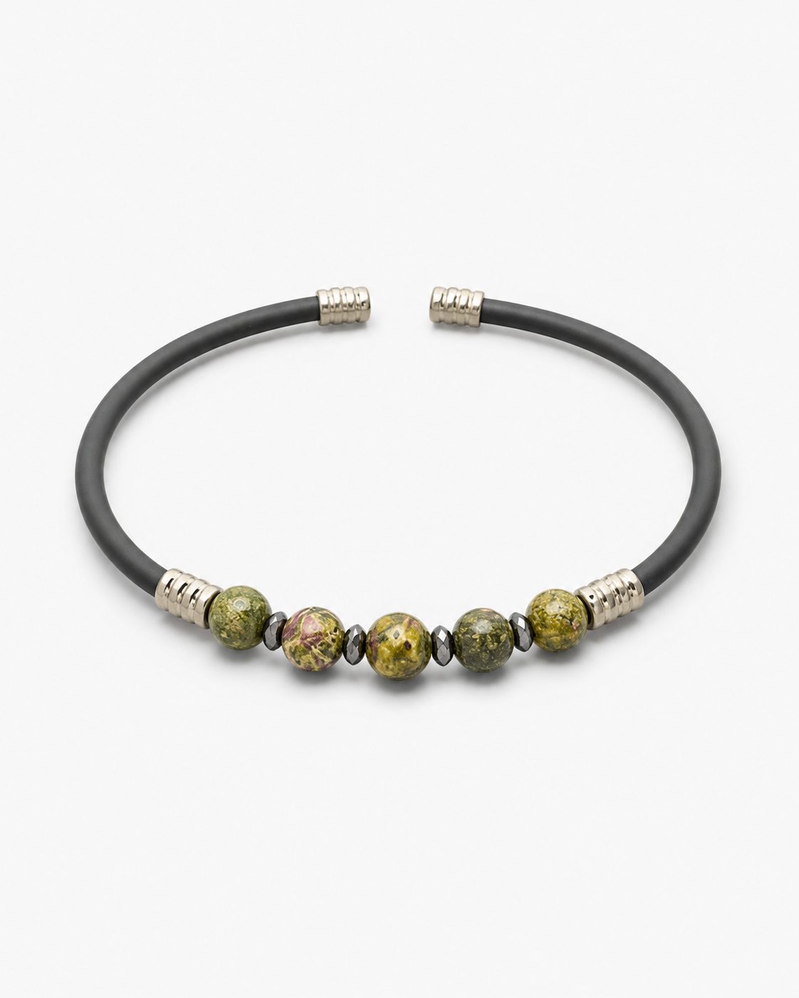 Natural Stone Rubber Cord Bracelet — design NT2 | Sky Systems Vienna
