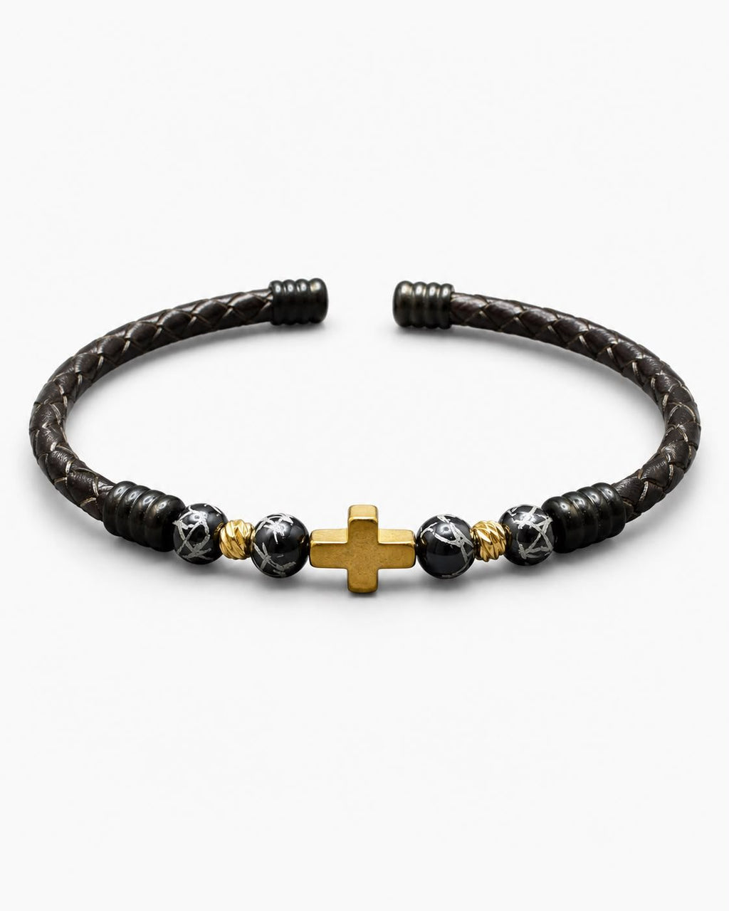 Cross Leather Bracelet — design C15 | Sky Systems Vienna