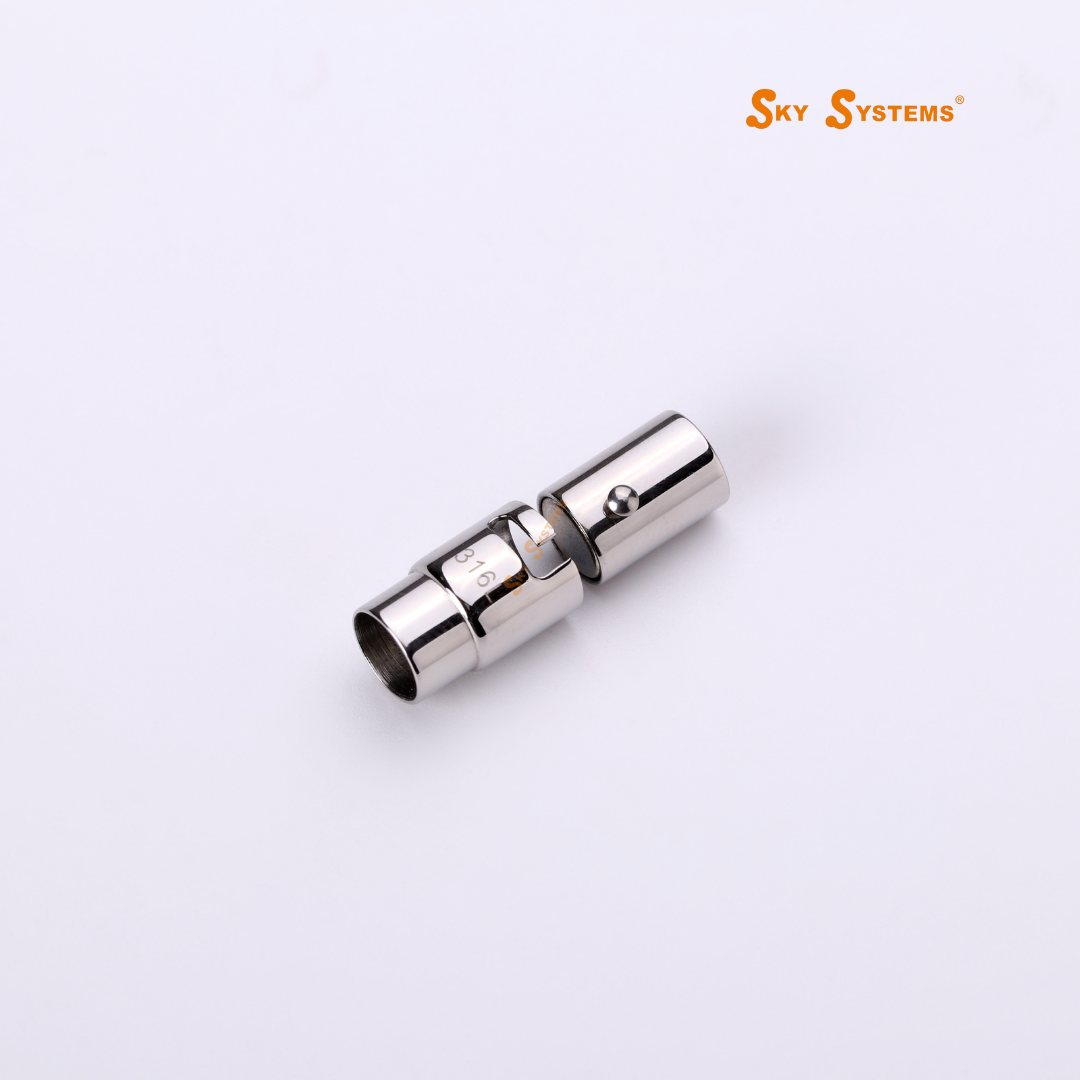 SKY Systems CNYC | Magnet Clasp | Stainless Steel | Gold Colour | 3MM