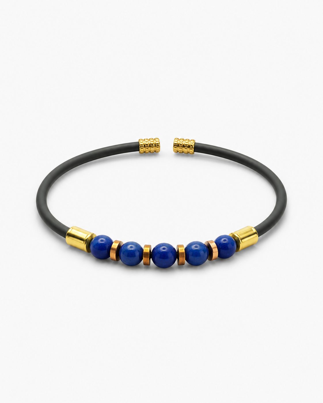 Natural Stone Rubber Cord Bracelet — design NT6 | Sky Systems Vienna
