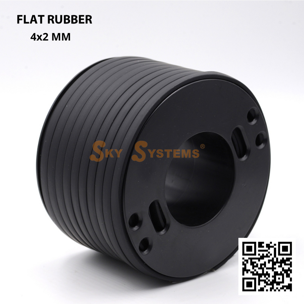 SKY Systems Flat Rubber Cord (Caoutchouc) | Per Meter | 2.5MM