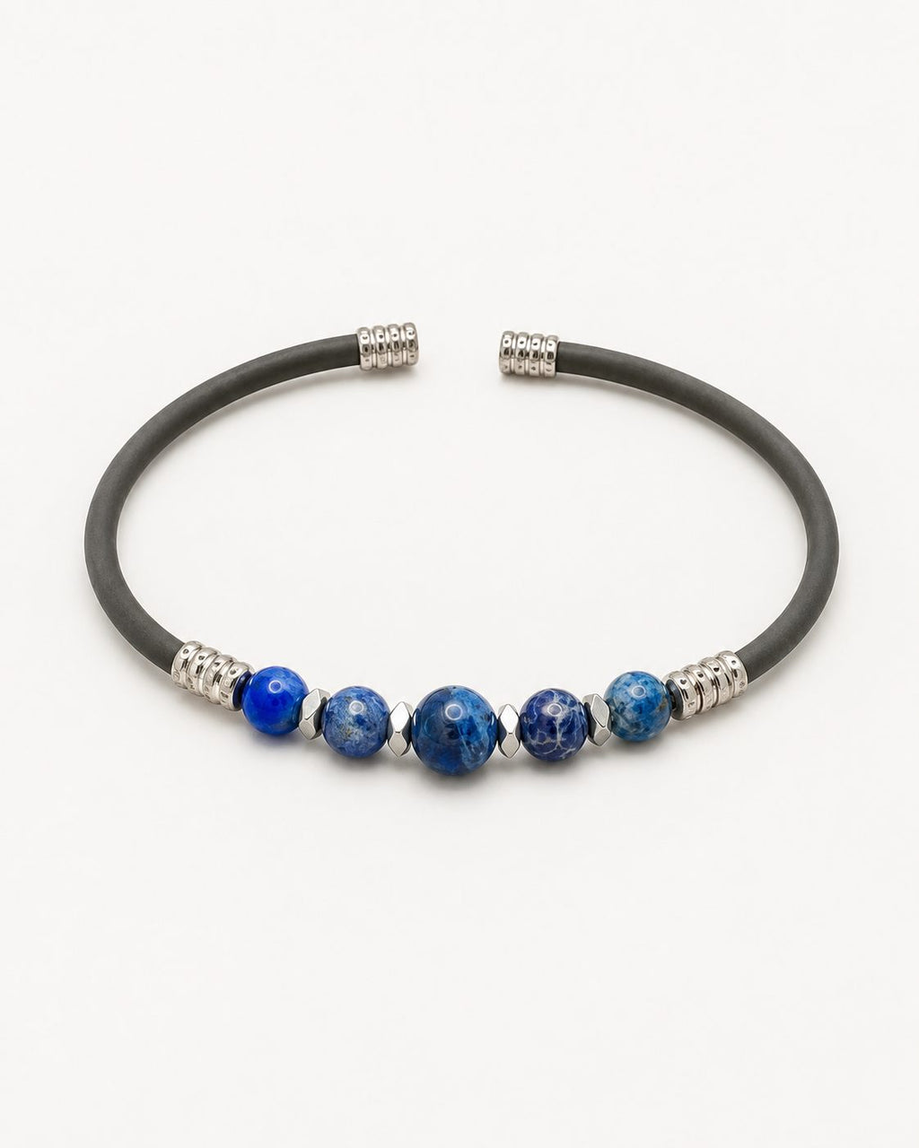 Natural Stone Rubber Cord Bracelet — design NT4 | Sky Systems Vienna