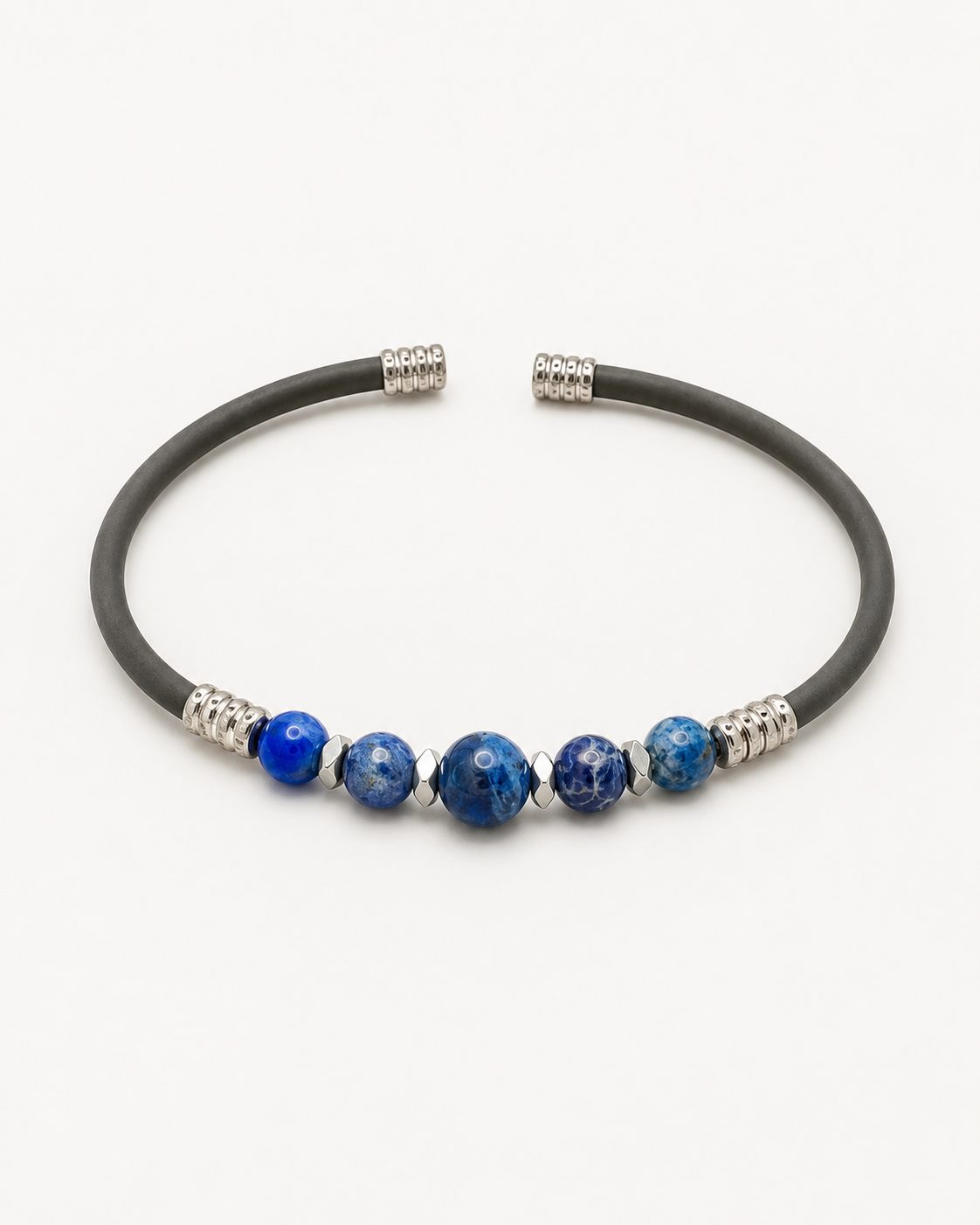 Natural Stone Rubber Cord Bracelet — design NT4 | Sky Systems Vienna