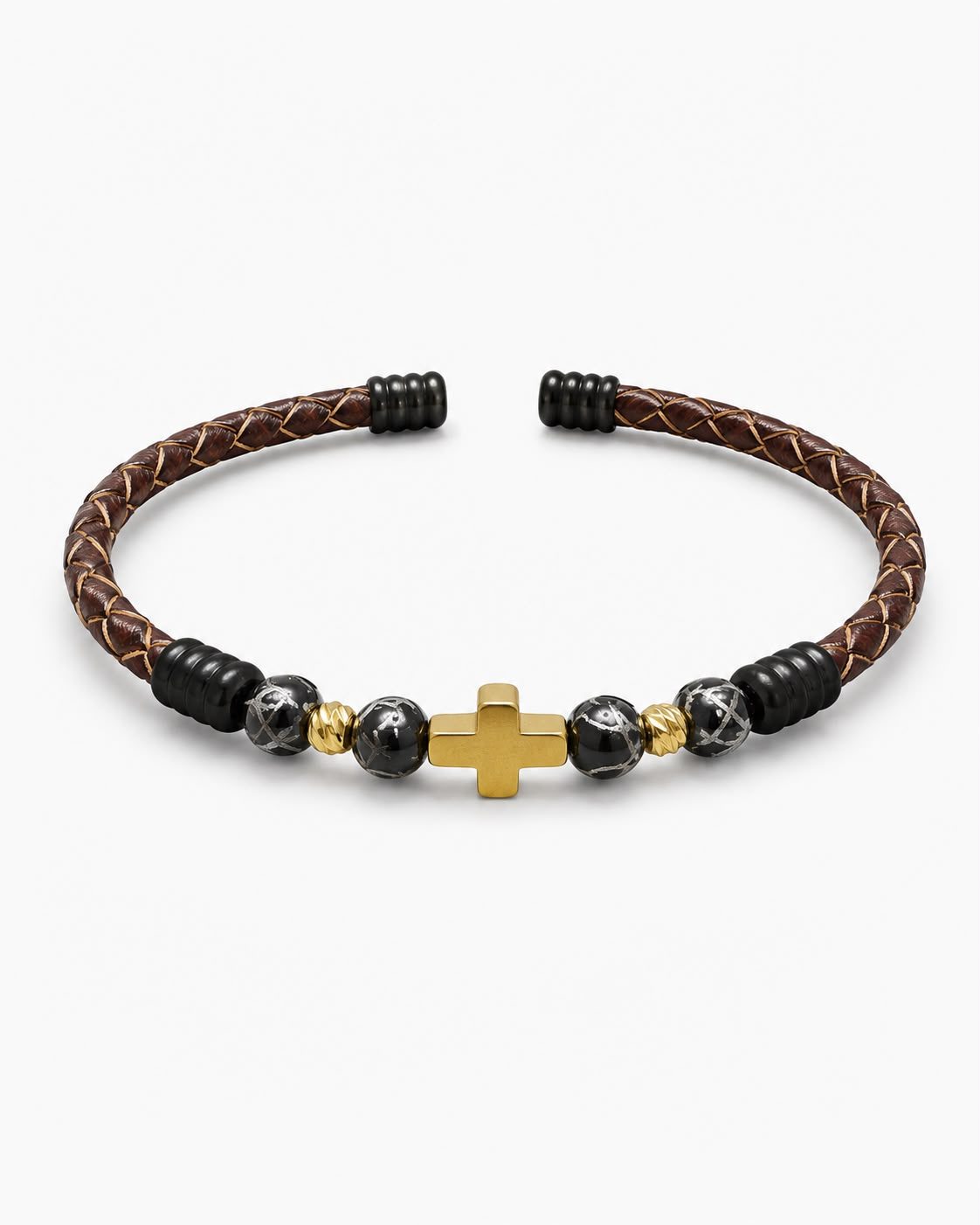 Cross Leather Bracelet — design C14 | Sky Systems Vienna
