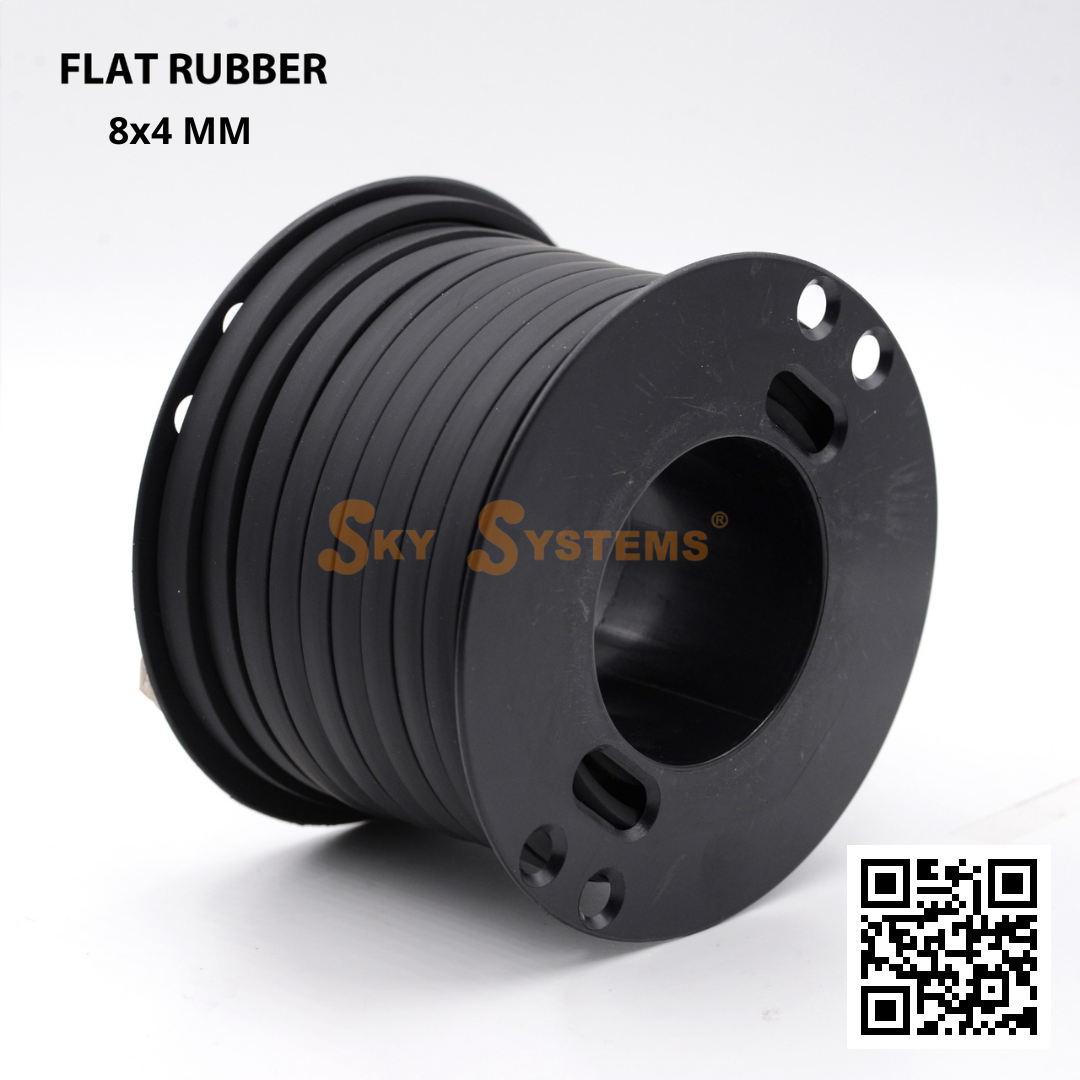 SKY Systems Flat Rubber Cord (Caoutchouc) | Full Roll | 2.5MM/40Mt
