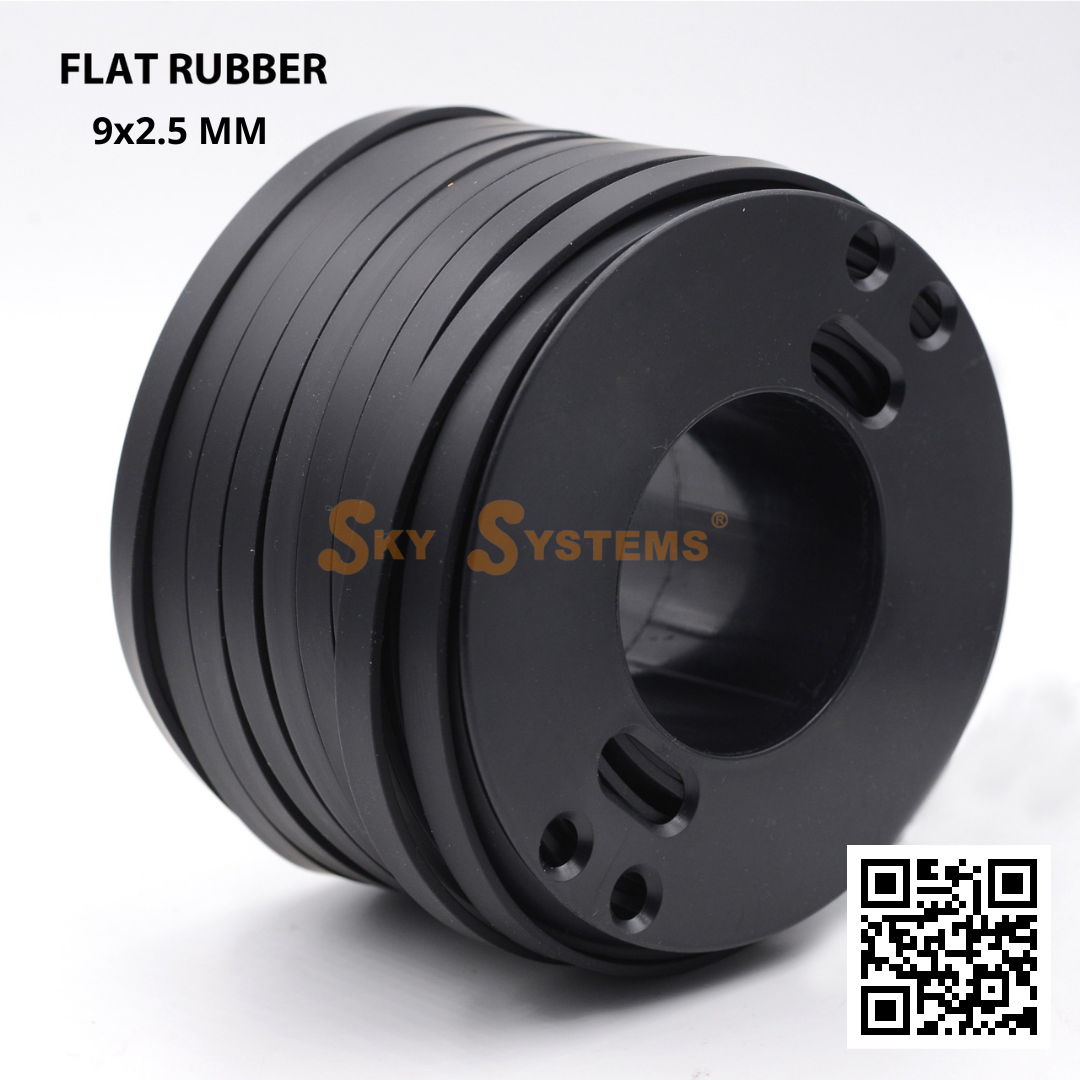 SKY Systems Flat Rubber Cord (Caoutchouc) | Full Roll | 3MM/30Mt
