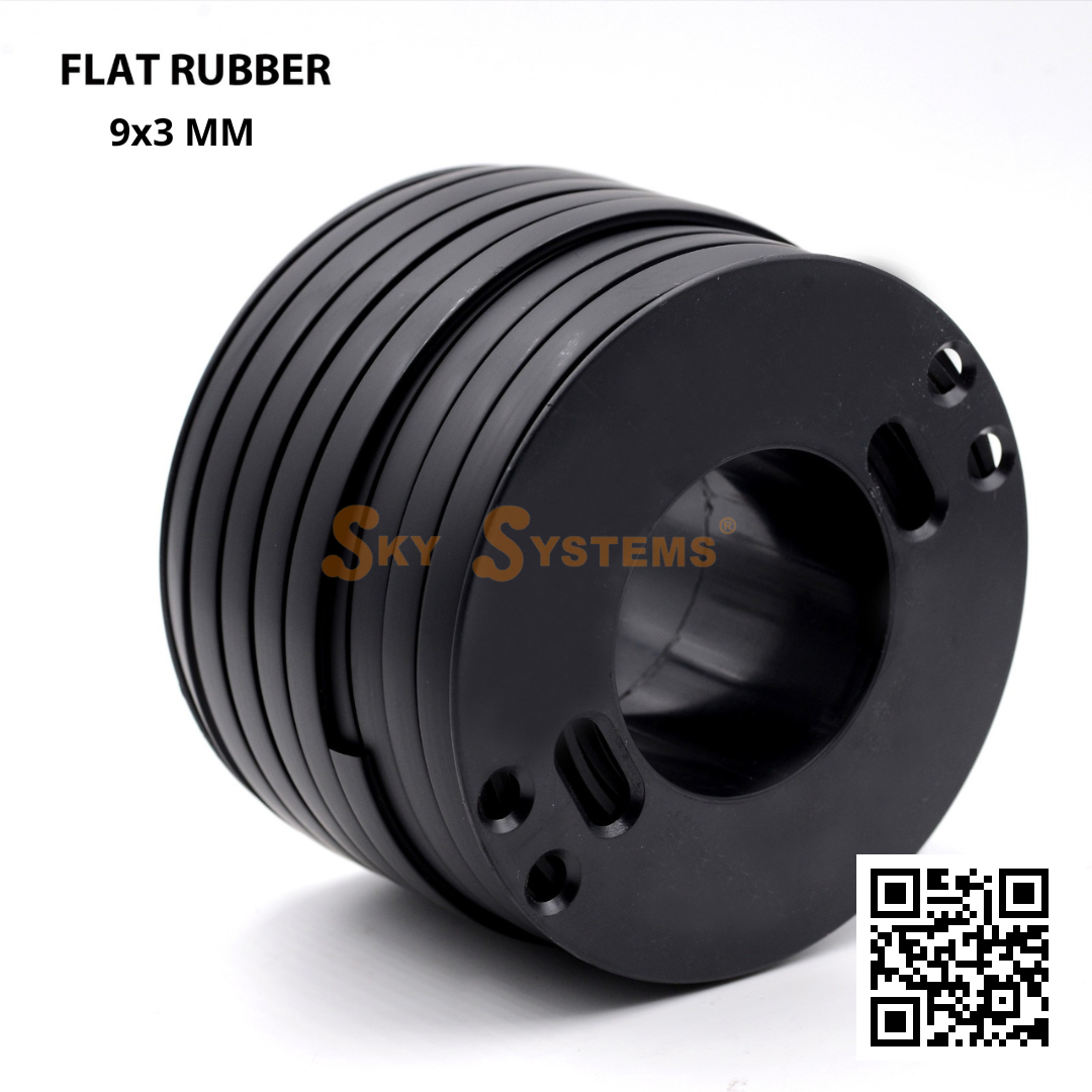 SKY Systems Flat Rubber Cord (Caoutchouc) | Per Meter | 3MM
