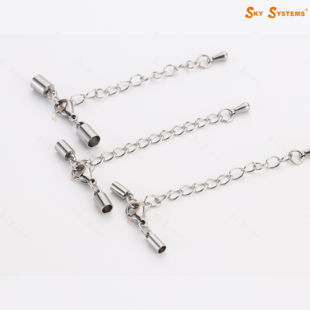 SHC - Stainless Steel Clasp Set with 5cm extension Chain