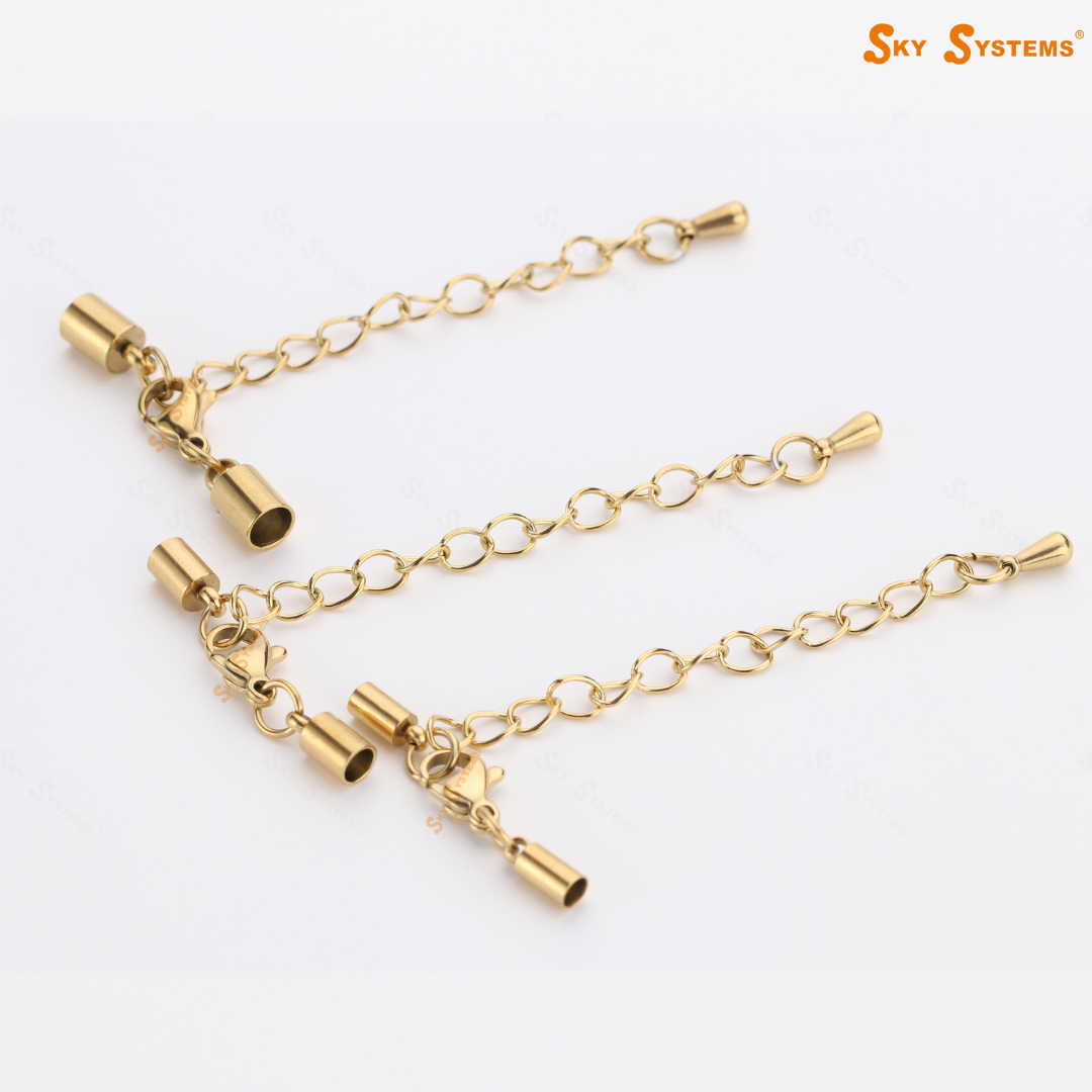 SHC - Stainless Steel Clasp Set with 5cm extension Chain