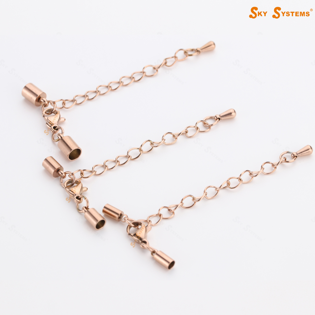 SHC - Stainless Steel Clasp Set with 5cm extension Chain