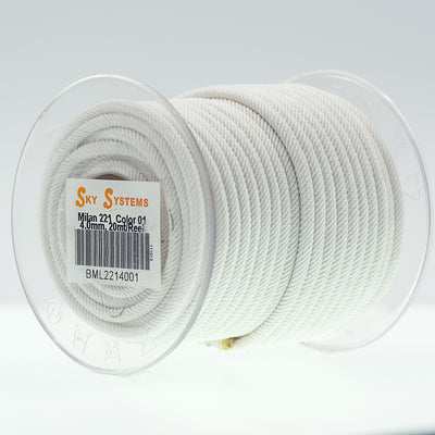 SKY Systems Milan ML221 | Braided Cord | 4.0mm | 38 Colors | 20mt Roll